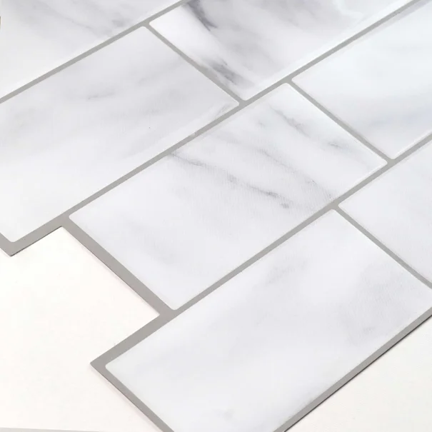 Αυτοκόλλητο Πλακάκι 3D (30.5x25) L-C Metro Marble 1770132