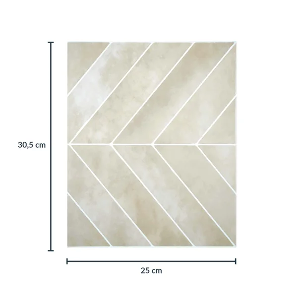Αυτοκόλλητο Πλακάκι 3D (30.5x25) L-C Parma Naturel 1770178