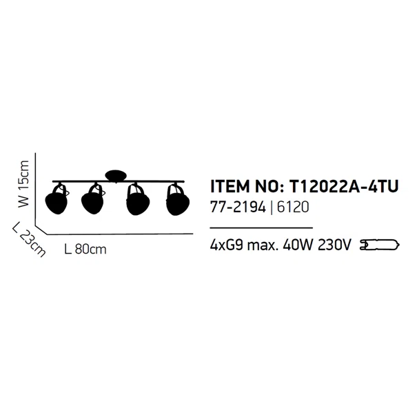Σποτ Πολύφωτο Homelighting Juno 77-2194 White