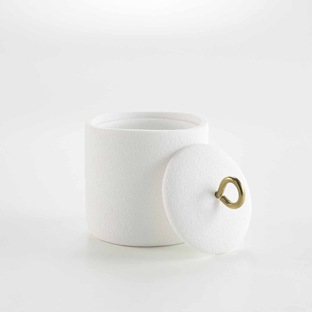 Βαμβακοθήκη (Φ10x13.3) L-C Aquamarbe Blanc/Or 1802288