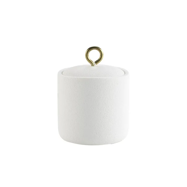 Βαμβακοθήκη (Φ10x13.3) L-C Aquamarbe Blanc/Or 1802288
