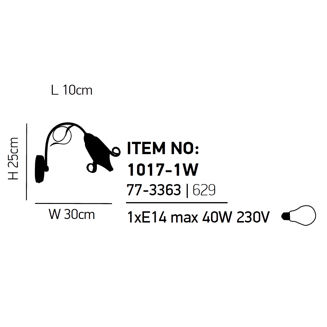 Απλίκα Τοίχου Homelighting Memo 77-3363 Chrome Φωτιστικά Απλίκες Spitishop