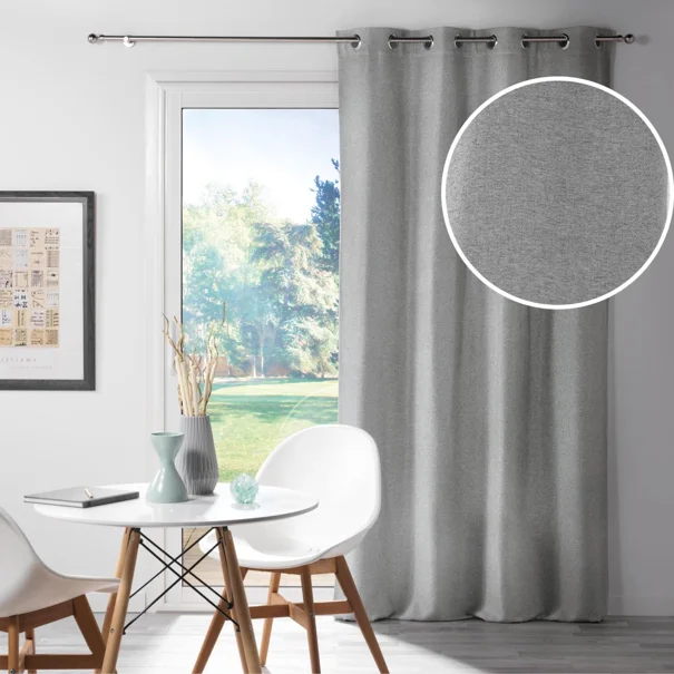 Κουρτίνα Συσκότισης (135x240) Με Τρουκς L-C Chinea Grey 1608889