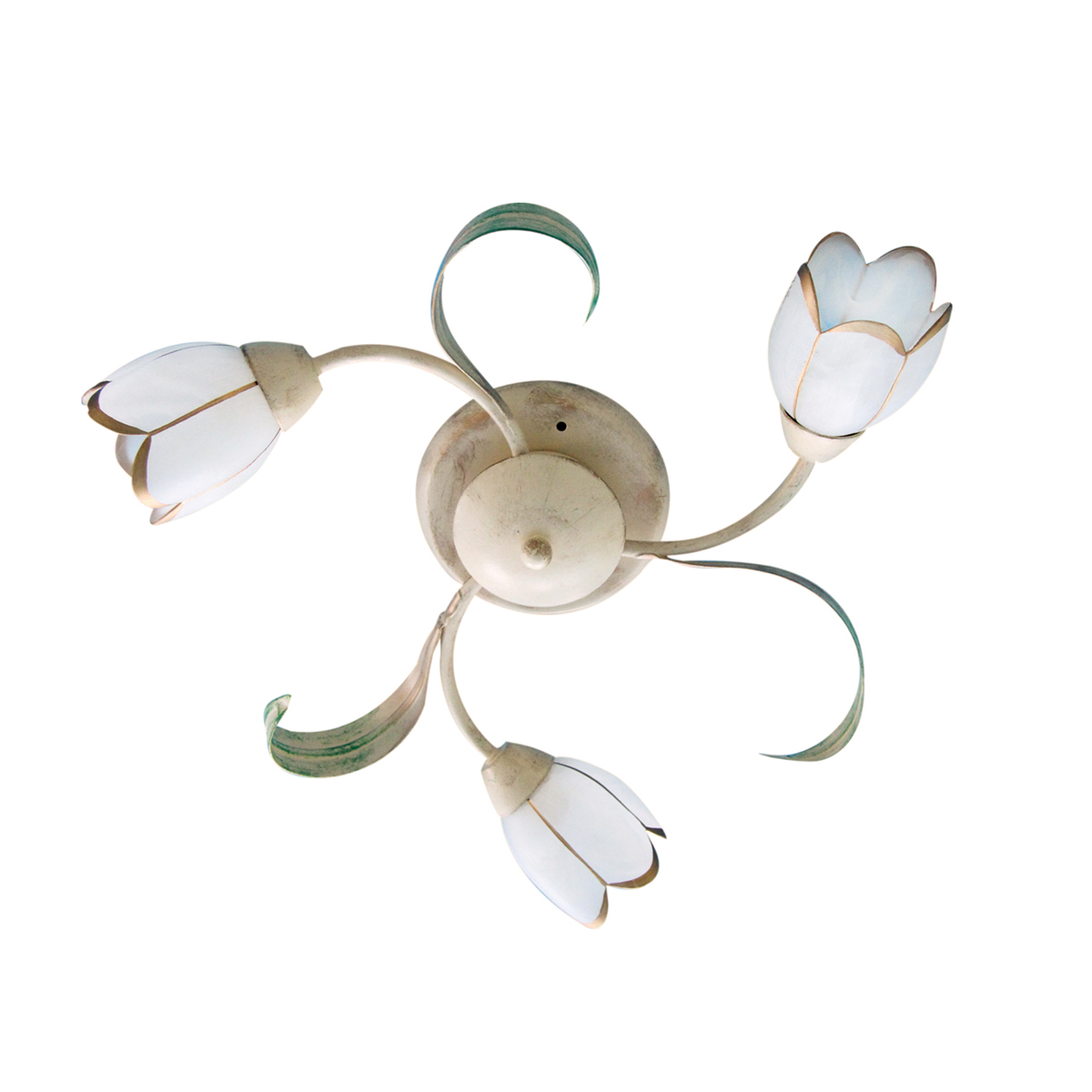 Φωτιστικό Οροφής Τρίφωτο Homelighting Caren 77-2190 White