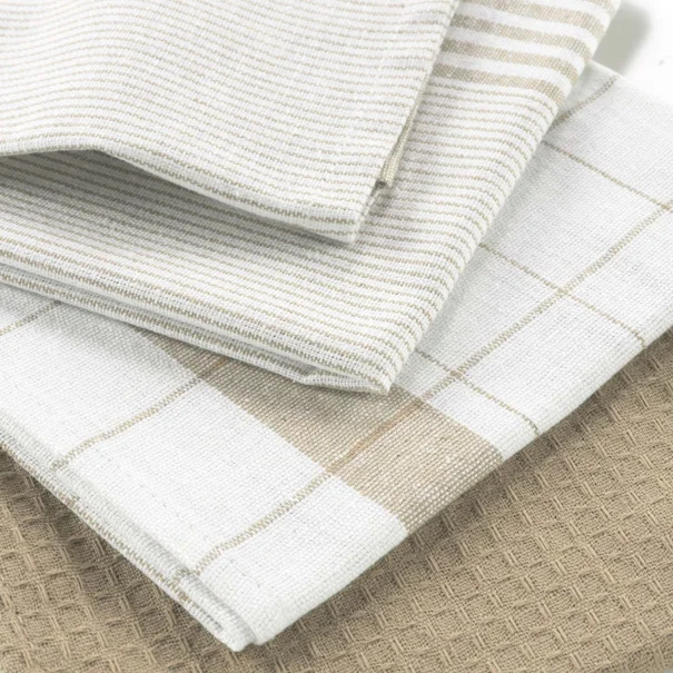 Ποτηρόπανα (Σετ 3τμχ) L-C Vibrato Linen 1731327