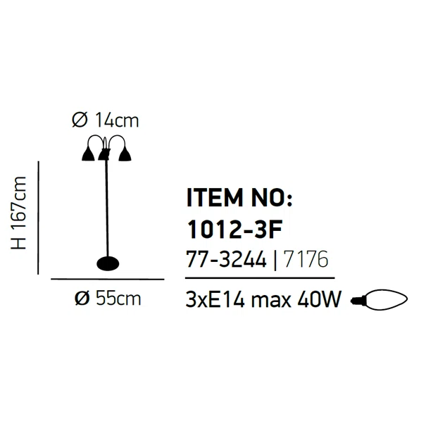 Φωτιστικό Δαπέδου Homelighting Kup 77-3244 Beige