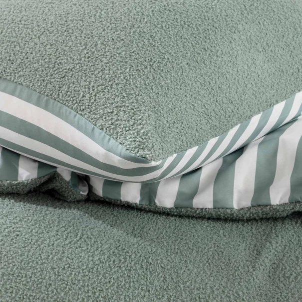 Παπλωματοθήκη Fleece Μονή (140x200) + Διακοσμητική Μαξιλαροθήκη Fleece L-C Pilou Cedar 1645285