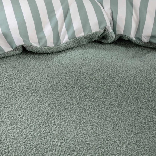 Παπλωματοθήκη Fleece Μονή (140x200) + Διακοσμητική Μαξιλαροθήκη Fleece L-C Pilou Cedar 1645285