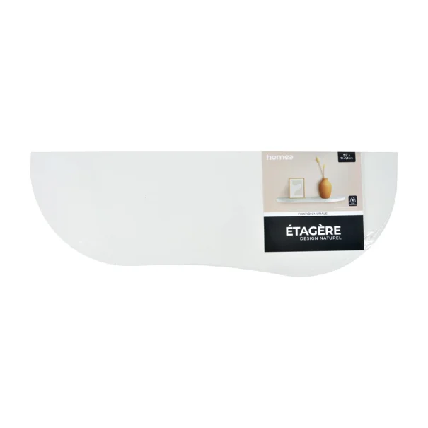 Ράφι Τοίχου (57x19x1.8) L-C White 6RAN894BC