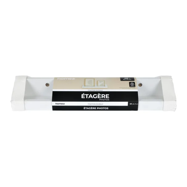 Ράφι Τοίχου (40x6x7) L-C White 6RAN890BC