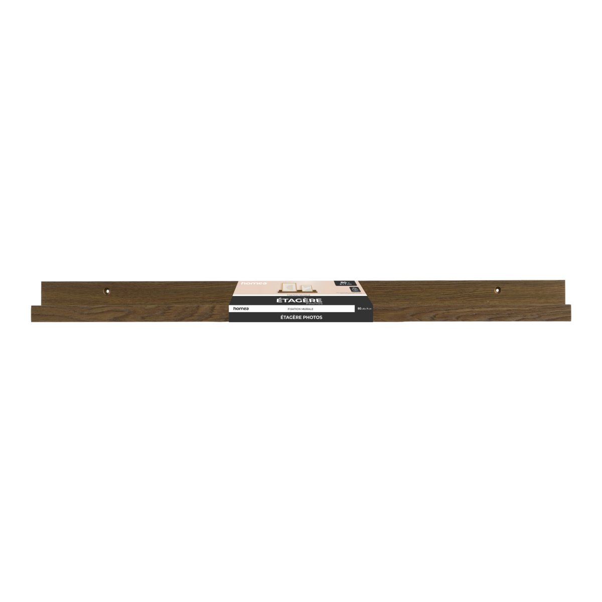 Ράφι Τοίχου (80x6x7) L-C Acacia 6RAN892AC