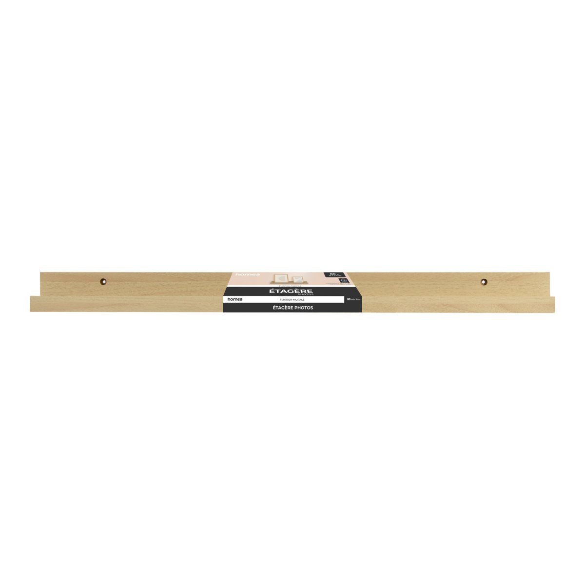 Ράφι Τοίχου (80x6x7) L-C L.Oak 6RAN892CC