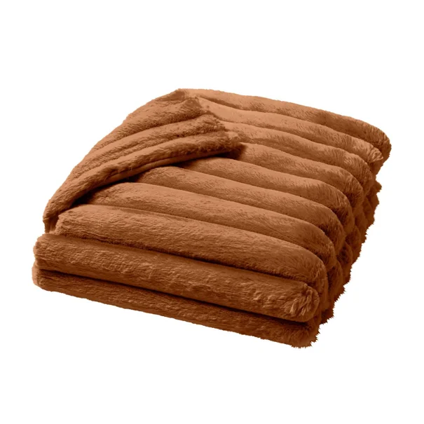 Κουβέρτα Γούνινη Υπέρδιπλη (220x240) L-C Boudoir Camel 1613064