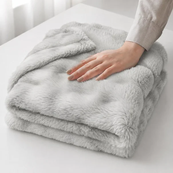 Κουβέρτα Γούνινη Υπέρδιπλη (220x240) L-C Mounty Grey 1613034
