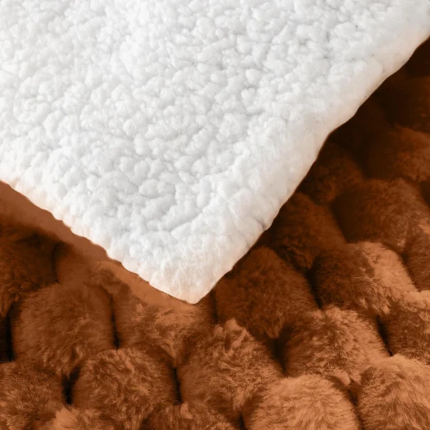 Κουβέρτα Fleece Υπέρδιπλη (220x240) L-C Frosty Camel 1613057