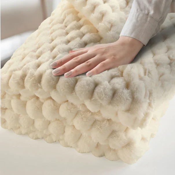 Κουβέρτα Fleece Υπέρδιπλη (220x240) L-C Frosty Linen 1613017