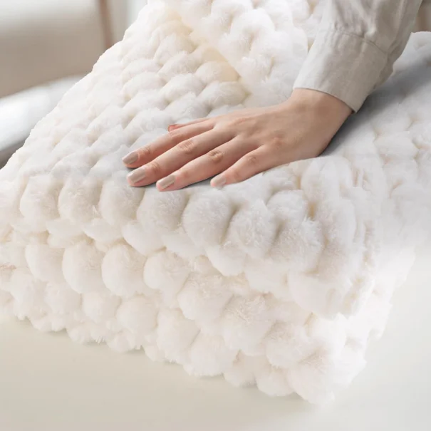Κουβέρτα Καναπέ Fleece (125x150) L-C Frosty Natural 1612410