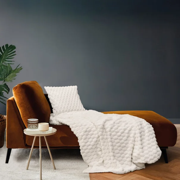 Κουβέρτα Fleece Υπέρδιπλη (220x240) L-C Frosty Natural 1613100