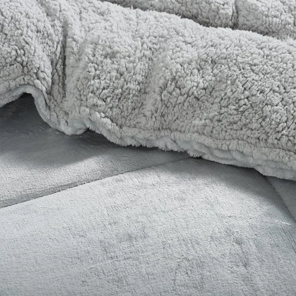 Κουβερτοπάπλωμα Υπέρδιπλο (220x240) Silk Fashion Solid Silver Grey