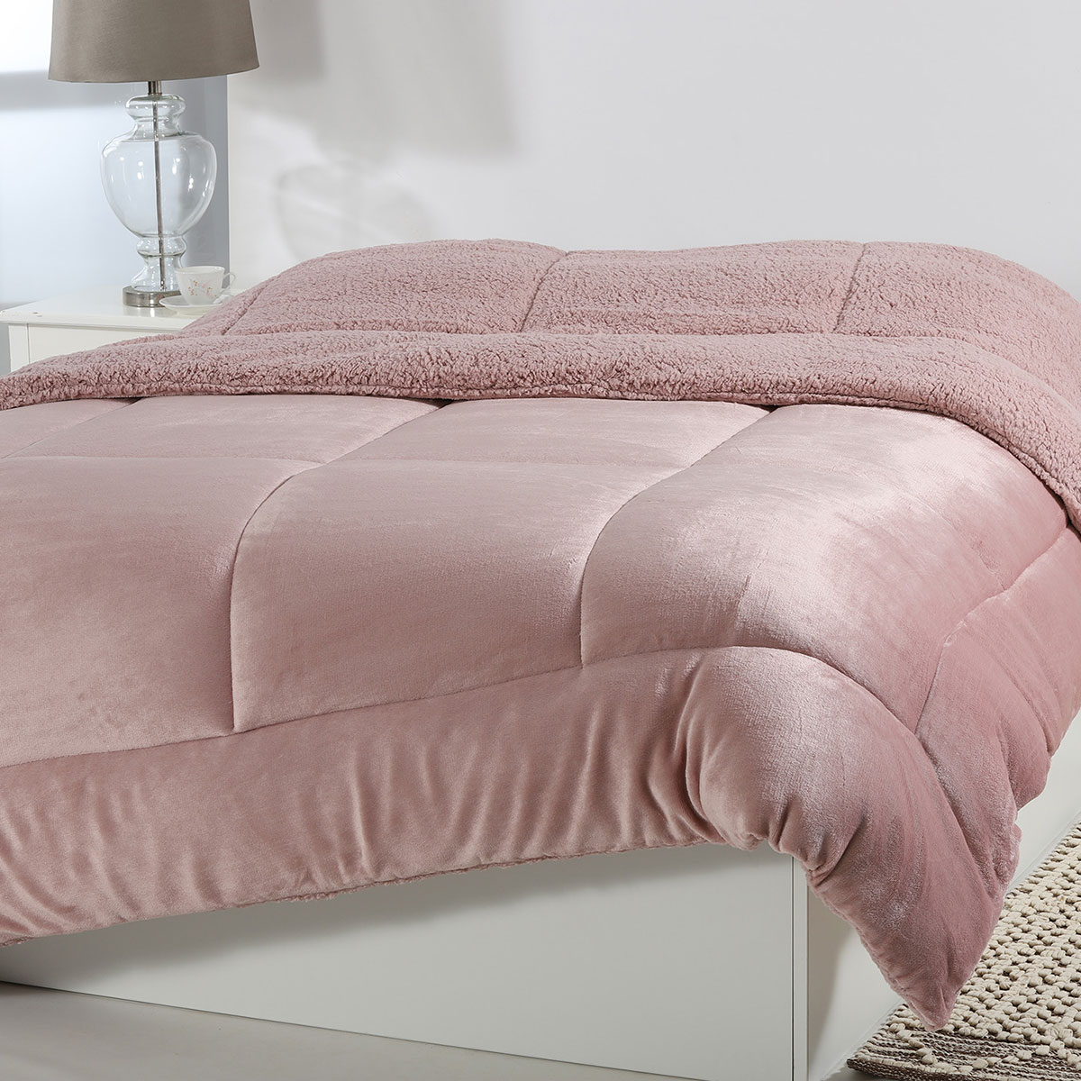 Κουβερτοπάπλωμα Υπέρδιπλο (220x240) Silk Fashion Solid Old Rose