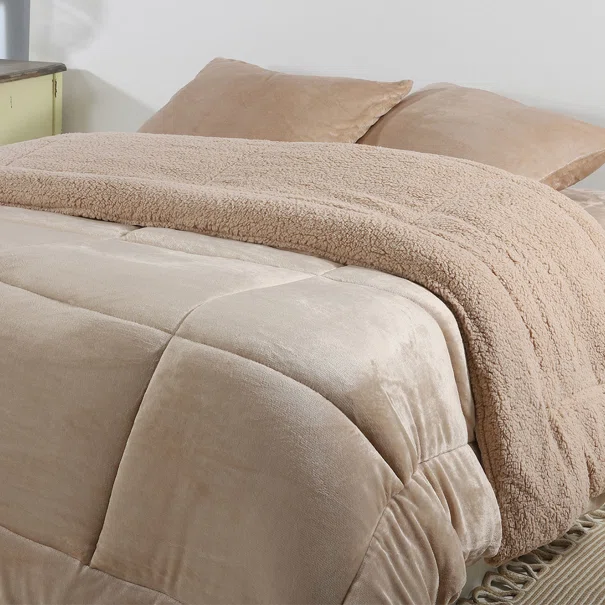 Κουβερτοπάπλωμα Μονό (160x220) Silk Fashion Solid L.Brown