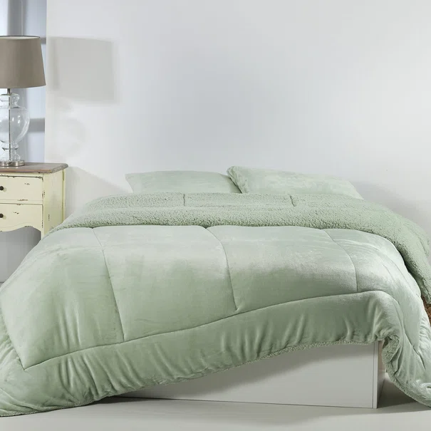 Κουβερτοπάπλωμα Μονό (160x220) Silk Fashion Solid L.Green