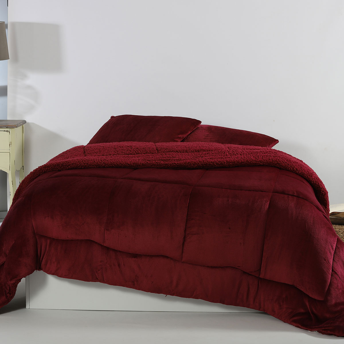 Κουβερτοπάπλωμα Μονό (160x220) Silk Fashion Solid Burgundy