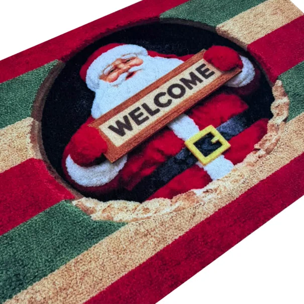 Χριστουγεννιάτικο Πατάκι Εισόδου (45x75) Pol Rugs & Mats Season Santa Welcome