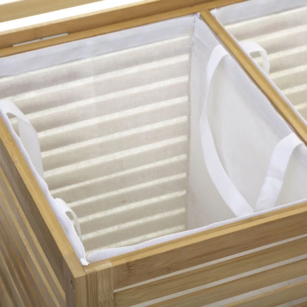 Καλάθι Απλύτων 2 Θέσεων (58x40x60) F-V Sicela Bamboo 160823A