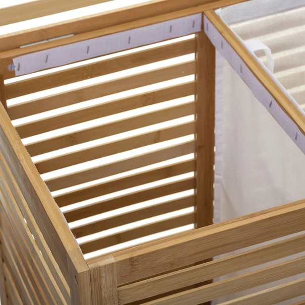 Καλάθι Απλύτων 2 Θέσεων (58x40x60) F-V Sicela Bamboo 160823A