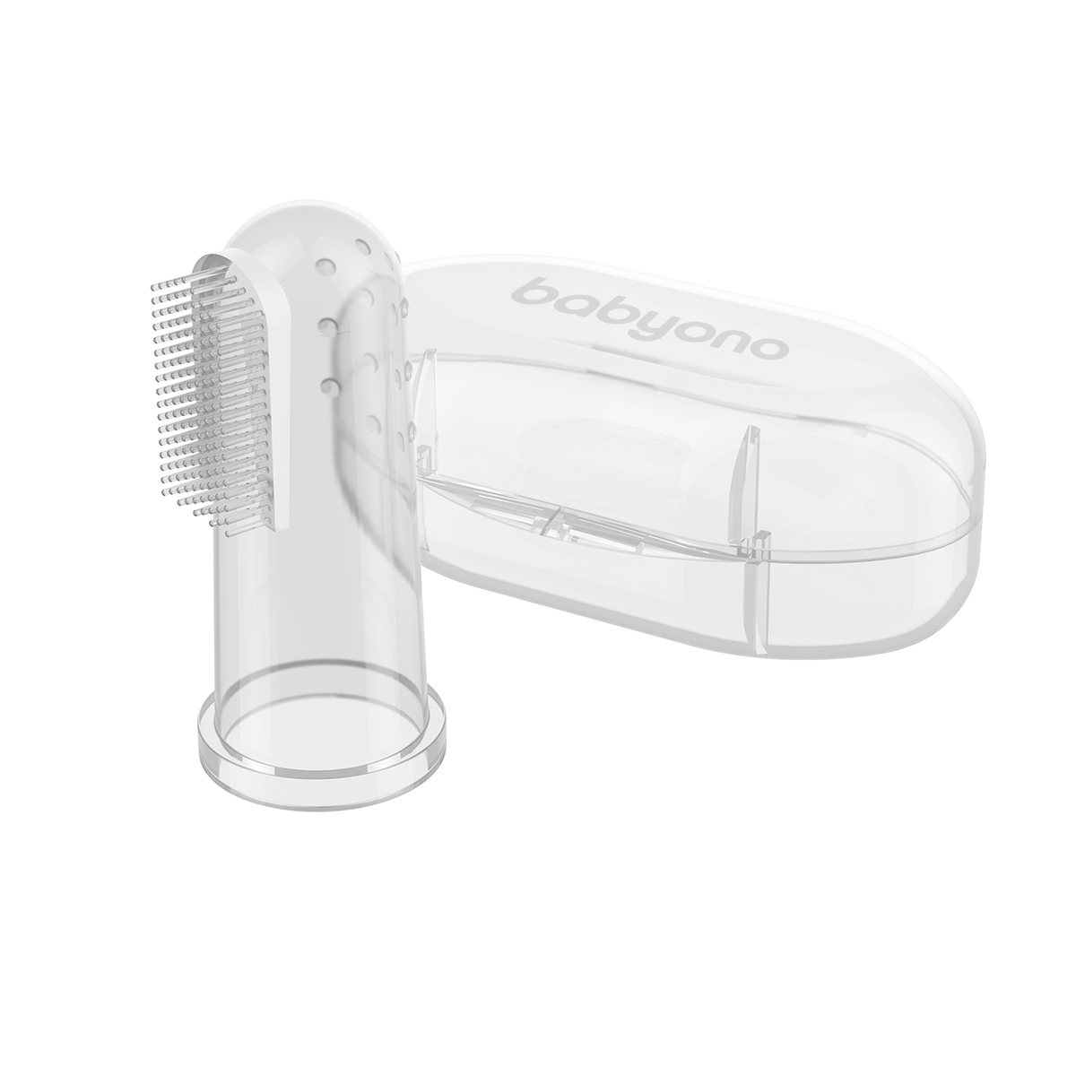 Δαχτυλική Οδοντόβουρτσα Μωρού BabyOno Clear BN723/01