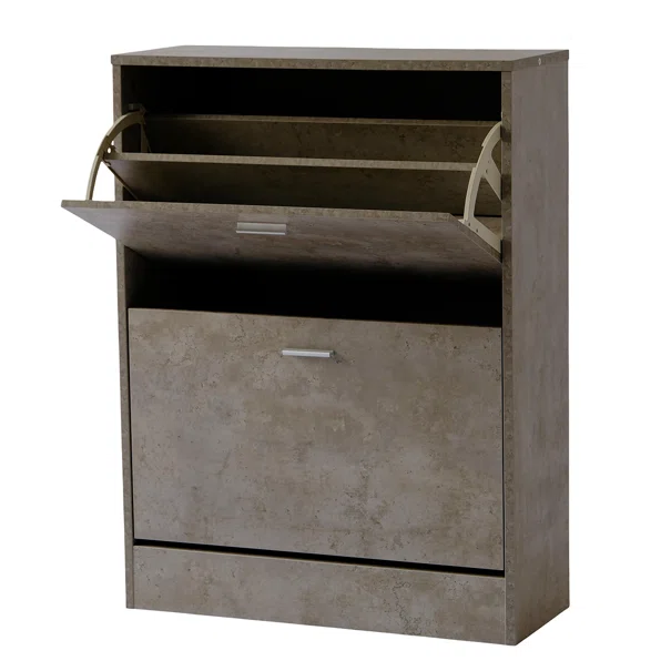 Παπουτσοθήκη Με 2 Ράφια/12 Θέσεων (63x24x80) Spitishop Slimline Cement