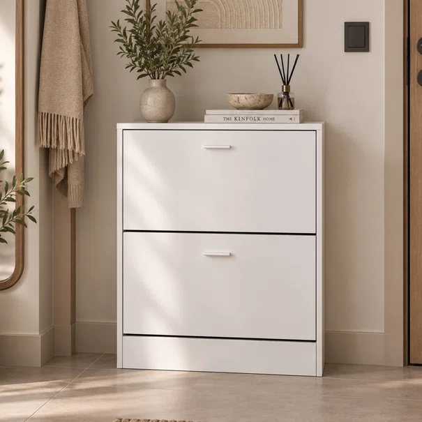 Παπουτσοθήκη Με 2 Ράφια/12 Θέσεων (63x24x80) Spitishop Slimline White