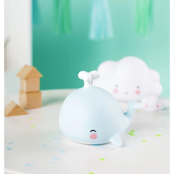 Παιδικό Φωτάκι Νυκτός Α Little Lovely Company Whale LLWHBU40