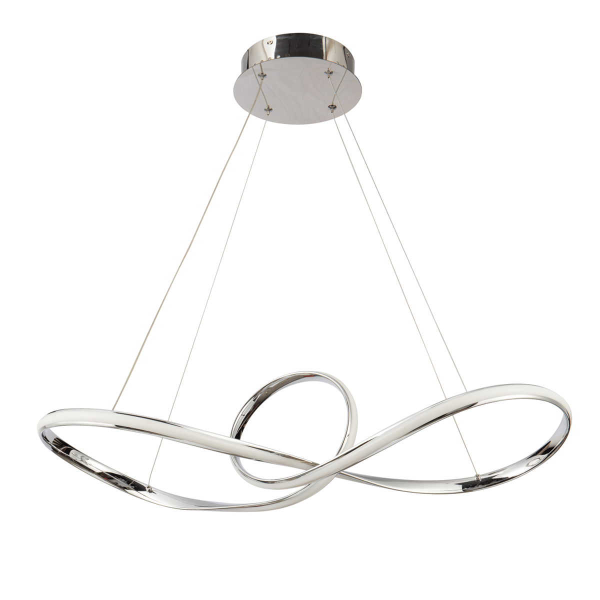 Φωτιστικό Οροφής LED Dimmable Homelighting Malbera 77-8126 Chrome
