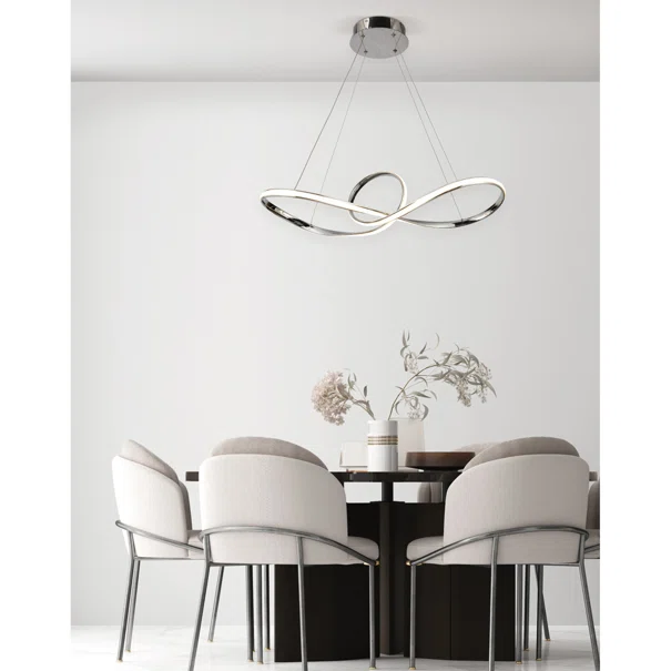 Φωτιστικό Οροφής LED Dimmable Homelighting Malbera 77-8126 Chrome