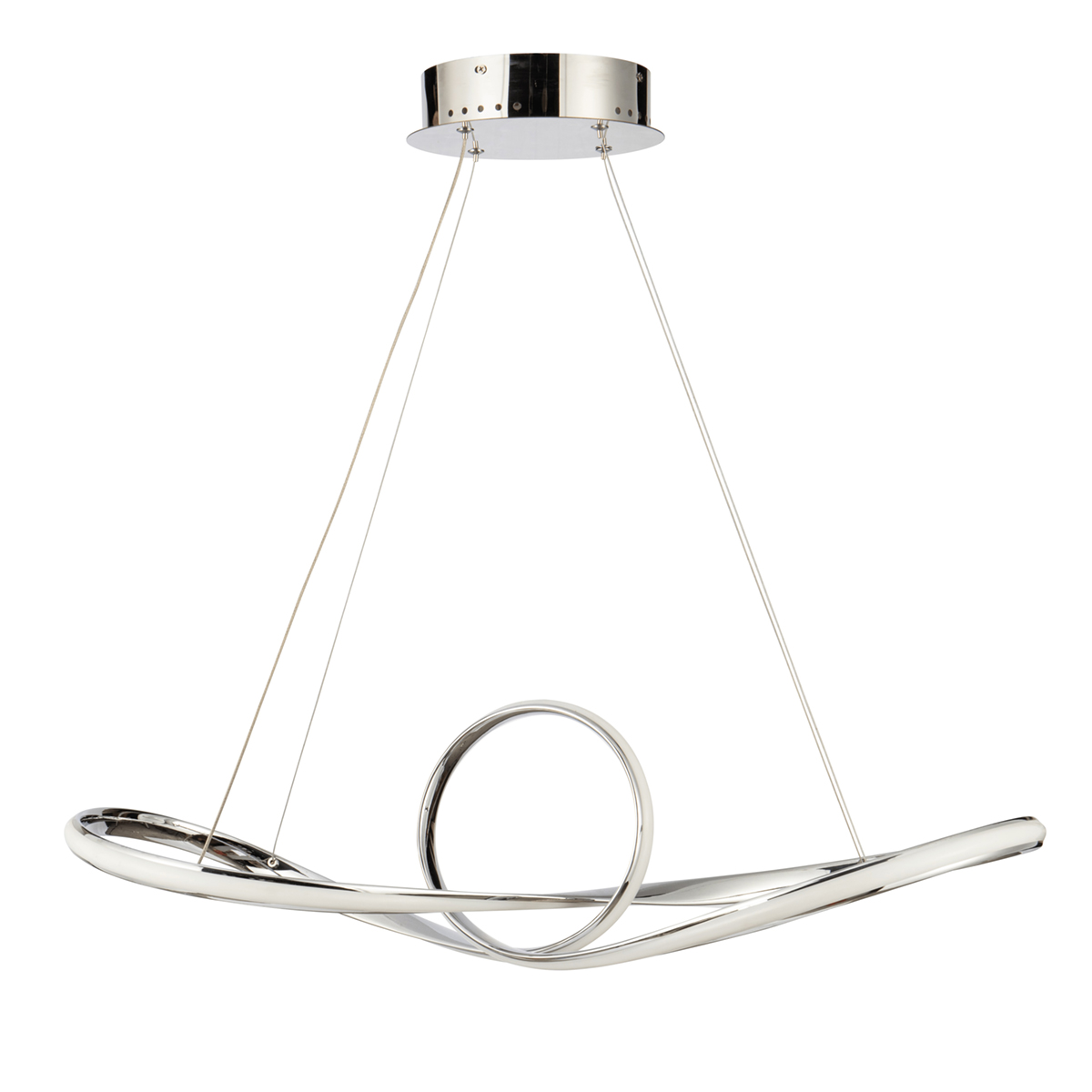 Φωτιστικό Οροφής LED Dimmable Homelighting Malbera 77-8127 Chrome
