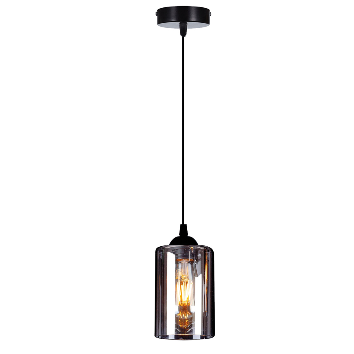 Φωτιστικό Οροφής Μονόφωτο Homelighting Smog 77-8200 White/Black