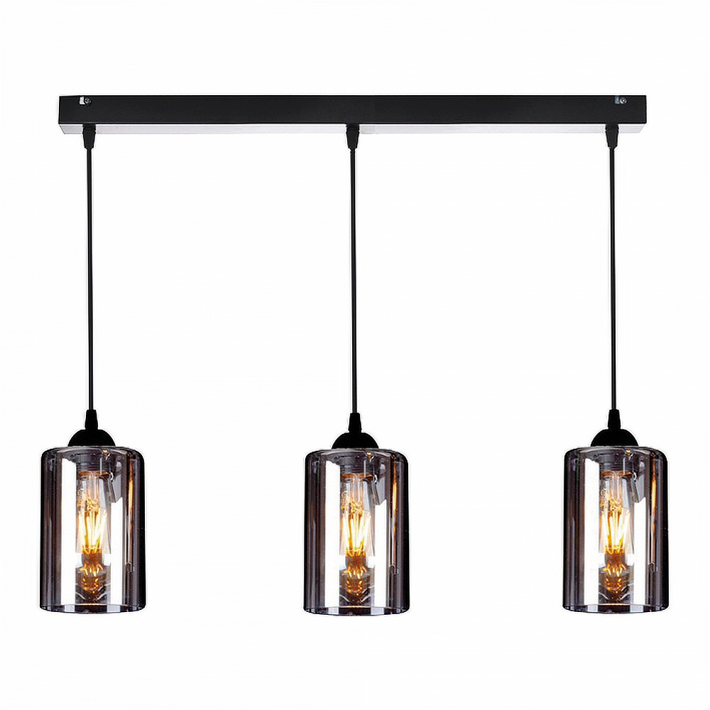 Φωτιστικό Οροφής Τρίφωτο Homelighting Smog 77-8201 White/Black
