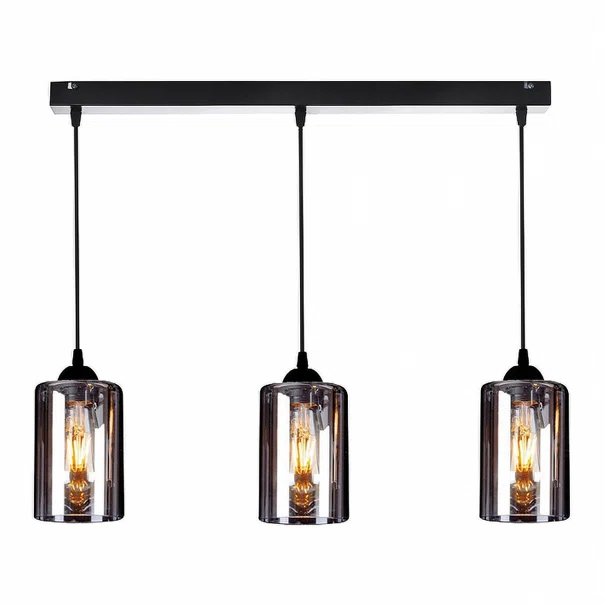 Φωτιστικό Οροφής Τρίφωτο Homelighting Smog 77-8201 White/Black