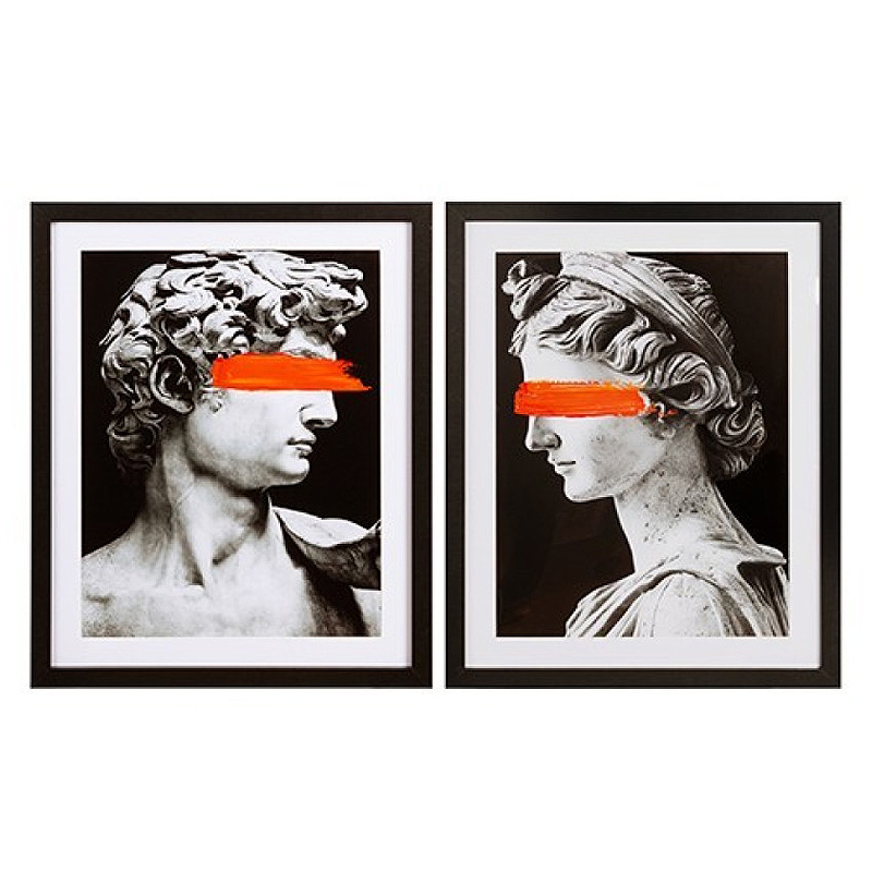 Δίπτυχος Πίνακας Με Κορνίζα (80x50) Estheti 812-10054