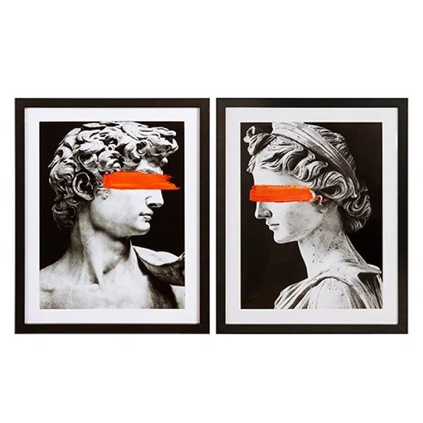Δίπτυχος Πίνακας Με Κορνίζα (80x50) Estheti 812-10054