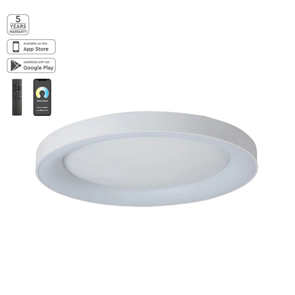 Φωτιστικό Πλαφονιέρα LED Dimmable Smart WiFi Homelighting Amaya 77-8156 White