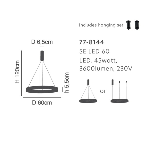 Φωτιστικό Οροφής LED Dimmable Homelighting Amaya 77-8144 Nickel