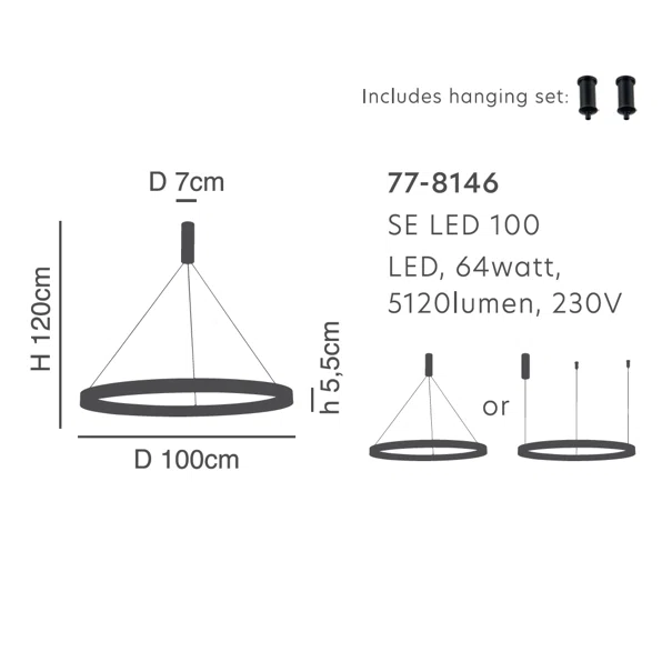 Φωτιστικό Οροφής LED Dimmable Homelighting Amaya 77-8146 Nickel