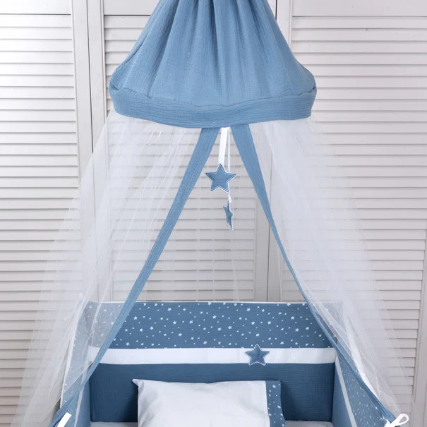 Κουνουπιέρα Κούνιας Baby Oliver Muslin Blue 374