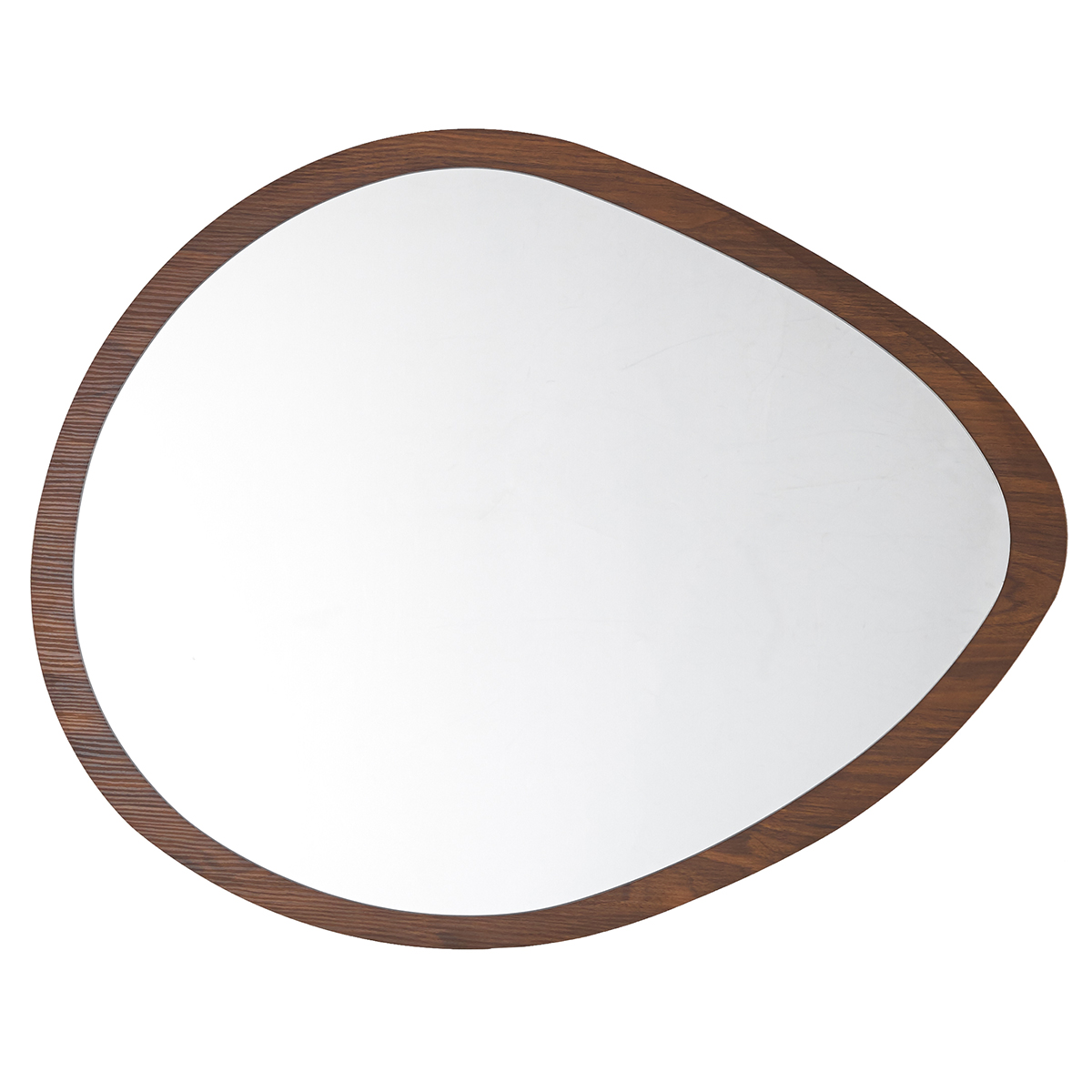 Διακοσμητικός Καθρέφτης Τοίχου (78x60) Spitishop Matera Walnut
