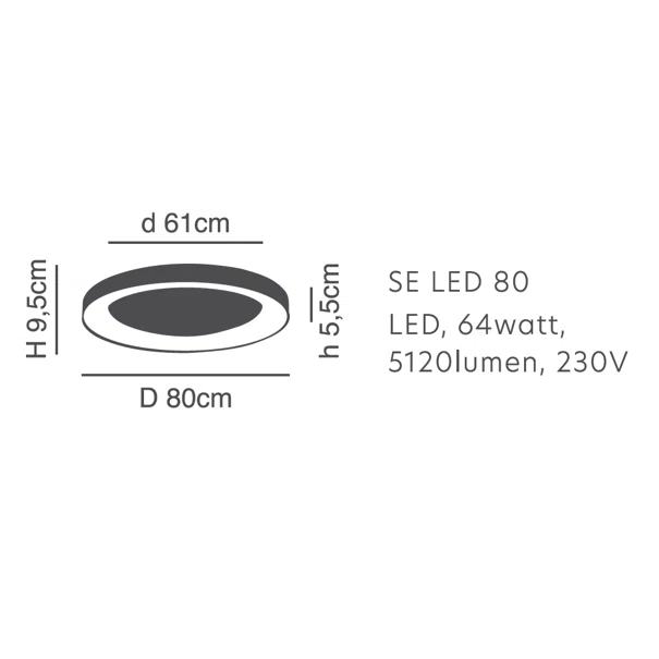 Φωτιστικό Πλαφονιέρα LED Dimmable Homelighting Amaya 77-8160 Gold