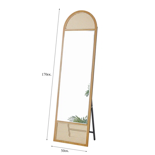 Καθρέφτης Τοίχου - Δαπέδου (50x170) Spitishop Taranto Natural