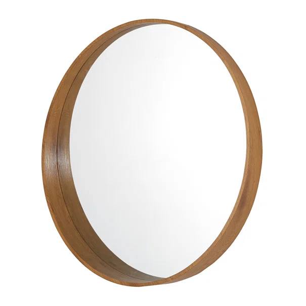 Διακοσμητικός Καθρέφτης Τοίχου (Φ80) Spitishop Messina Natural